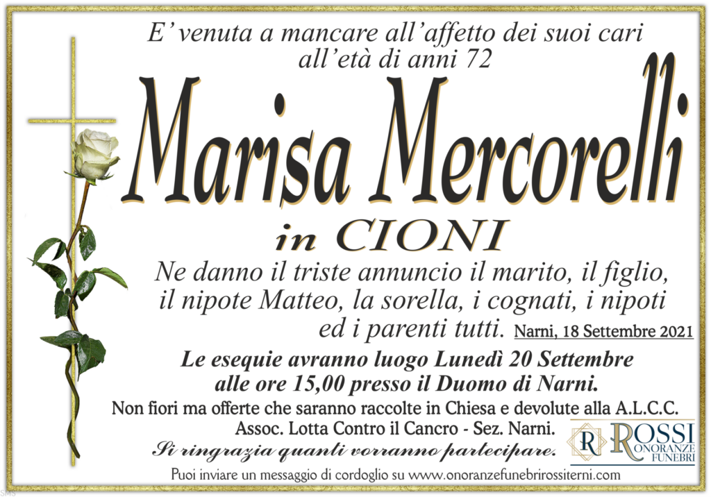 funerale-marisa-mercorelli-narni