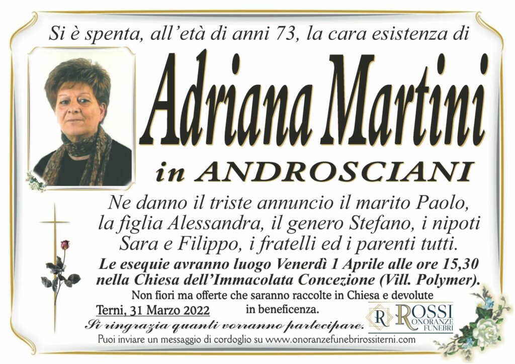 funerale-adriana-martini-terni