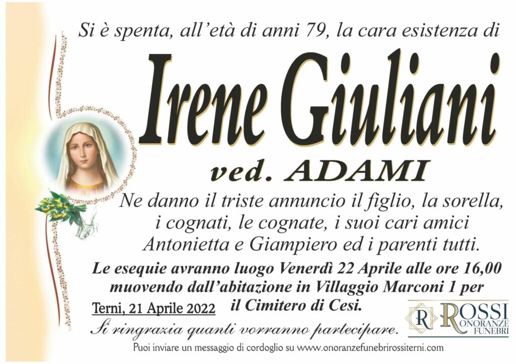 funerale-irene-giuliani-terni