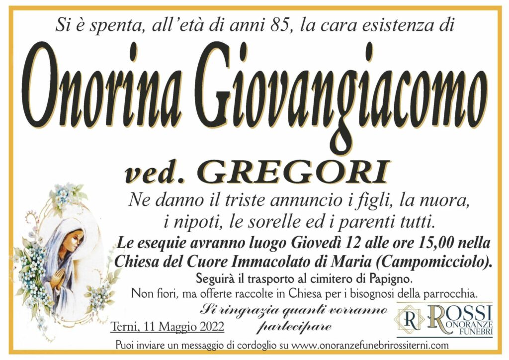 funerale-onorina-giovangiacomo-terni