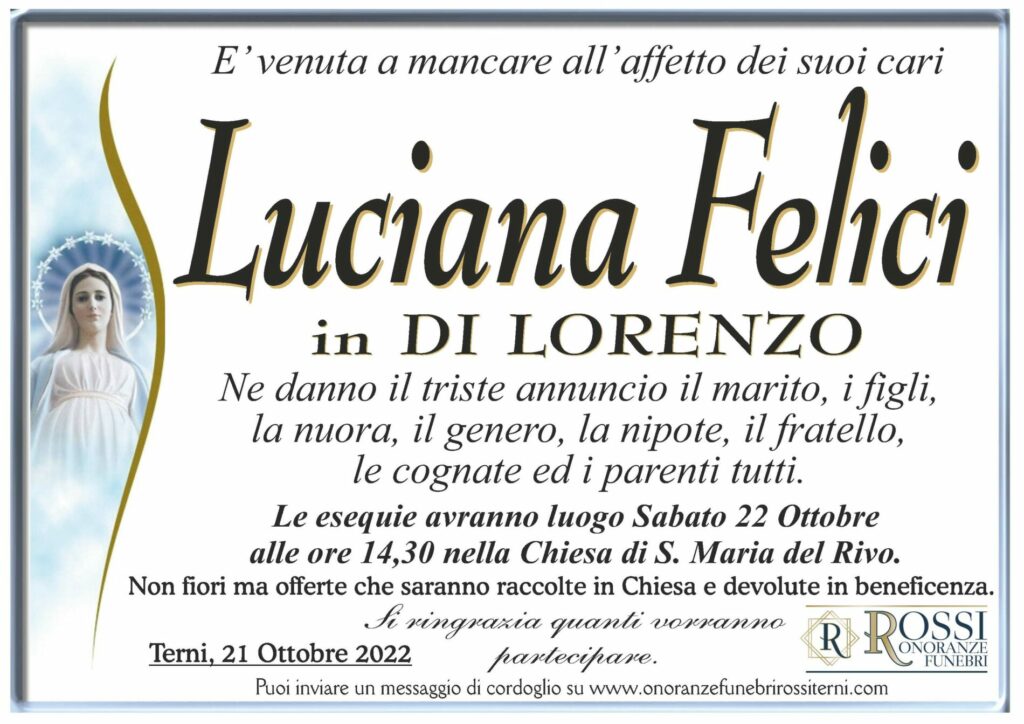 funerale-luciana-felici-terni