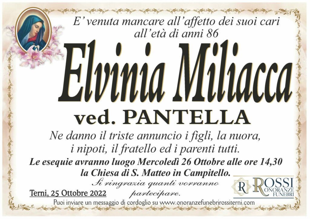 funerale-elvinia-miliacca-terni