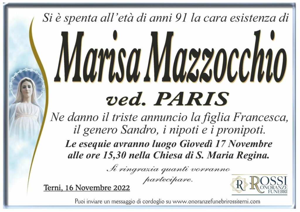 funerale-marisa-mazzocchio-terni