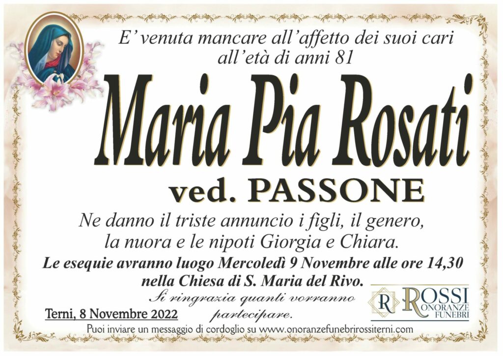 funerale-maria-pia-rosati-terni