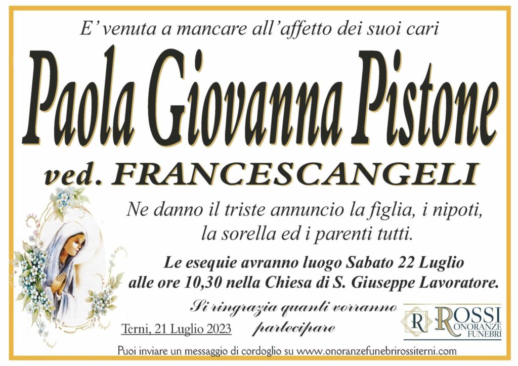 funerale-paola-giovanna-pistone-terni