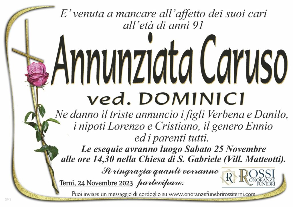 funerale-annunziata-caruso-terni