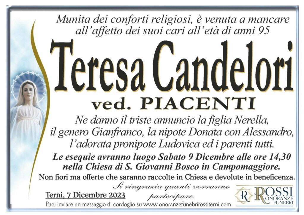 funerale-teresa-candelori-terni