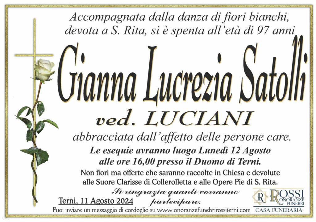 funerale-gianna-lucrezia-satolli-terni