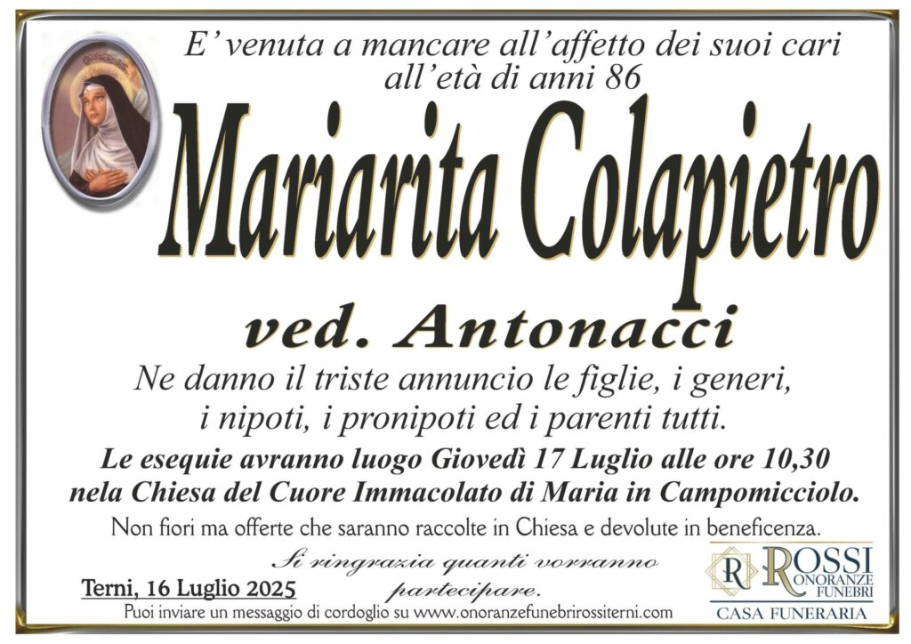 funerale-mariarita-colapietro-terni