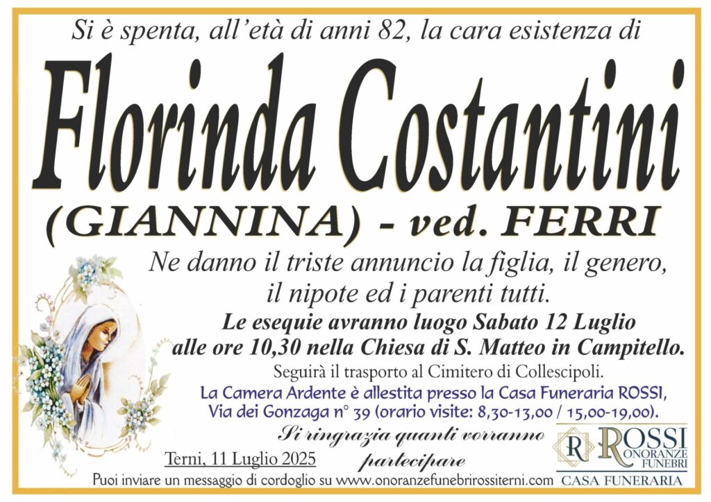 funerale-florinda-costantini-terni