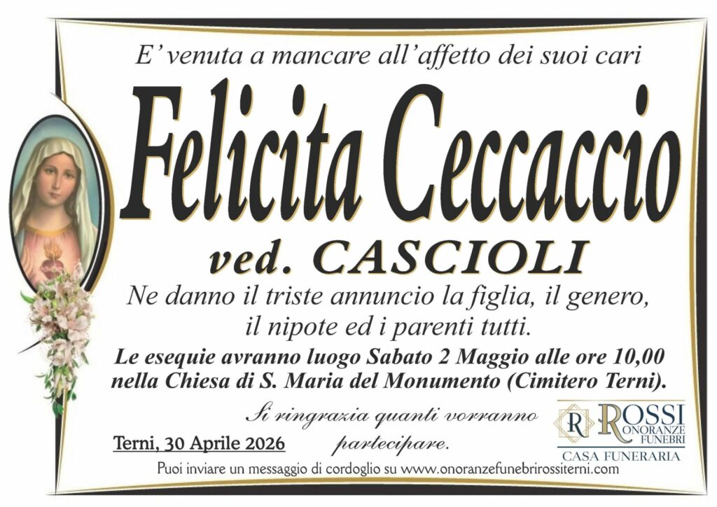 funerale-felicita-ceccaccio-terni