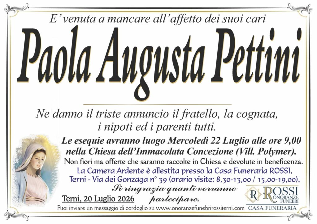 funerale-paola-augusta-pettini-terni